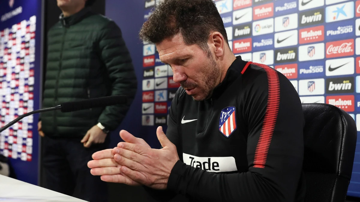 Diego Simeone, en rueda de prensa Diego Simeone, en rueda de prensa