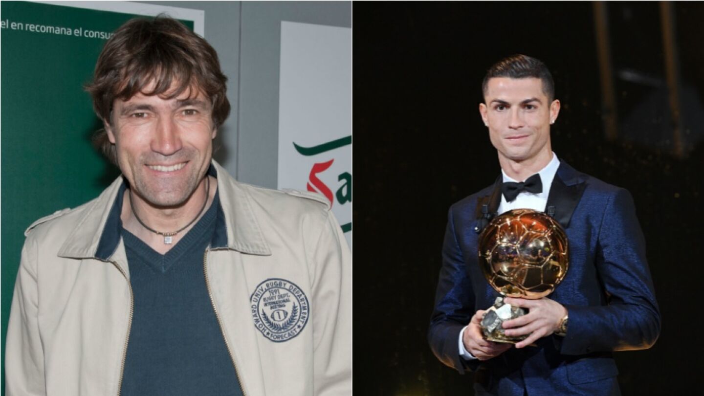 Salinas y Cristiano Ronaldo