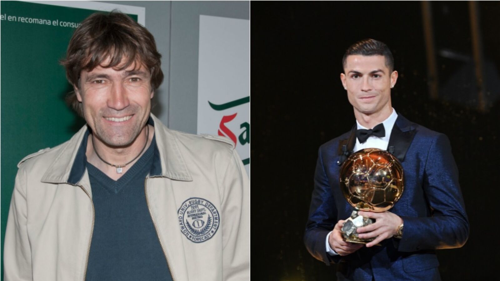 Salinas y Cristiano Ronaldo