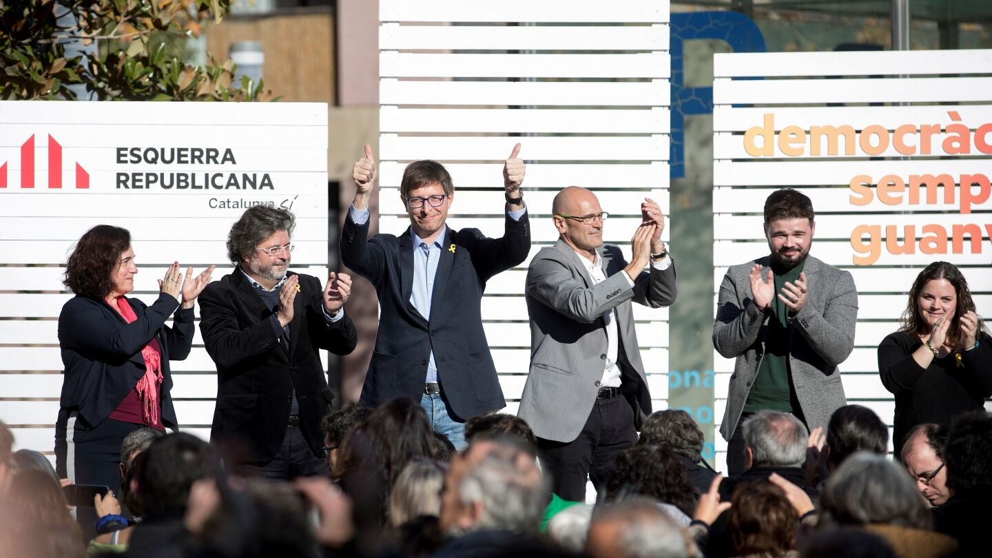 Acto de campa&ntilde;a de ERC por el 21D