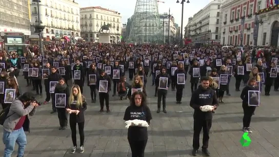 Igualdad Animal exhibe en en la Puerta del Sol cadáveres de cerdos, pollos y conejos para exigir más derechos animales Igualdad Animal exhibe en en la Puerta del Sol cadáveres de cerdos, pollos y conejos para exigir más derechos animales