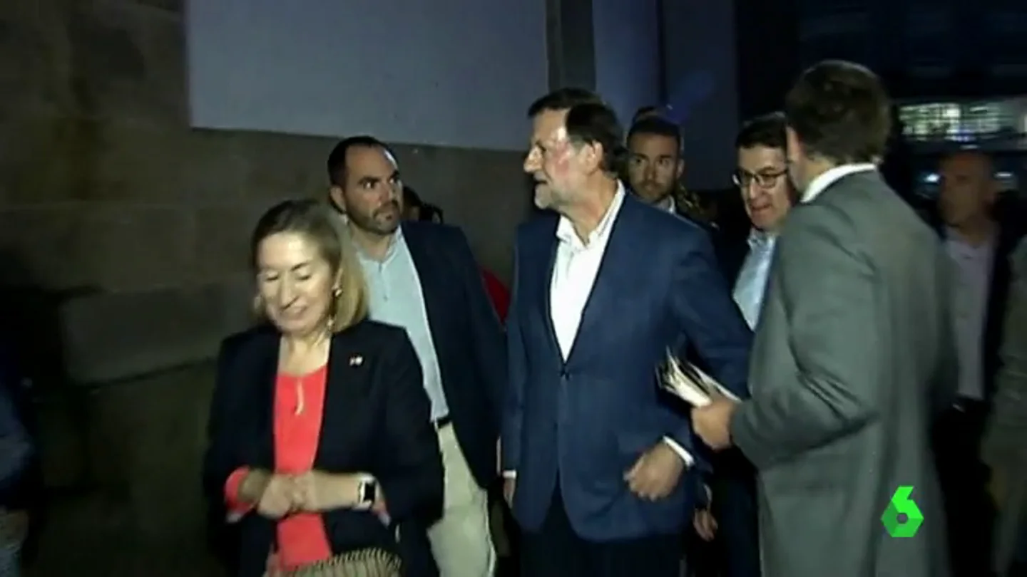 Mariano Rajoy momentos después de la agresión Mariano Rajoy momentos después de la agresión