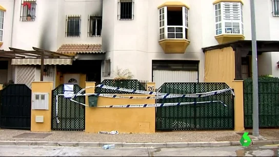 La vivienda de Antequera en la que se ha producido el incendio La vivienda de Antequera en la que se ha producido el incendio