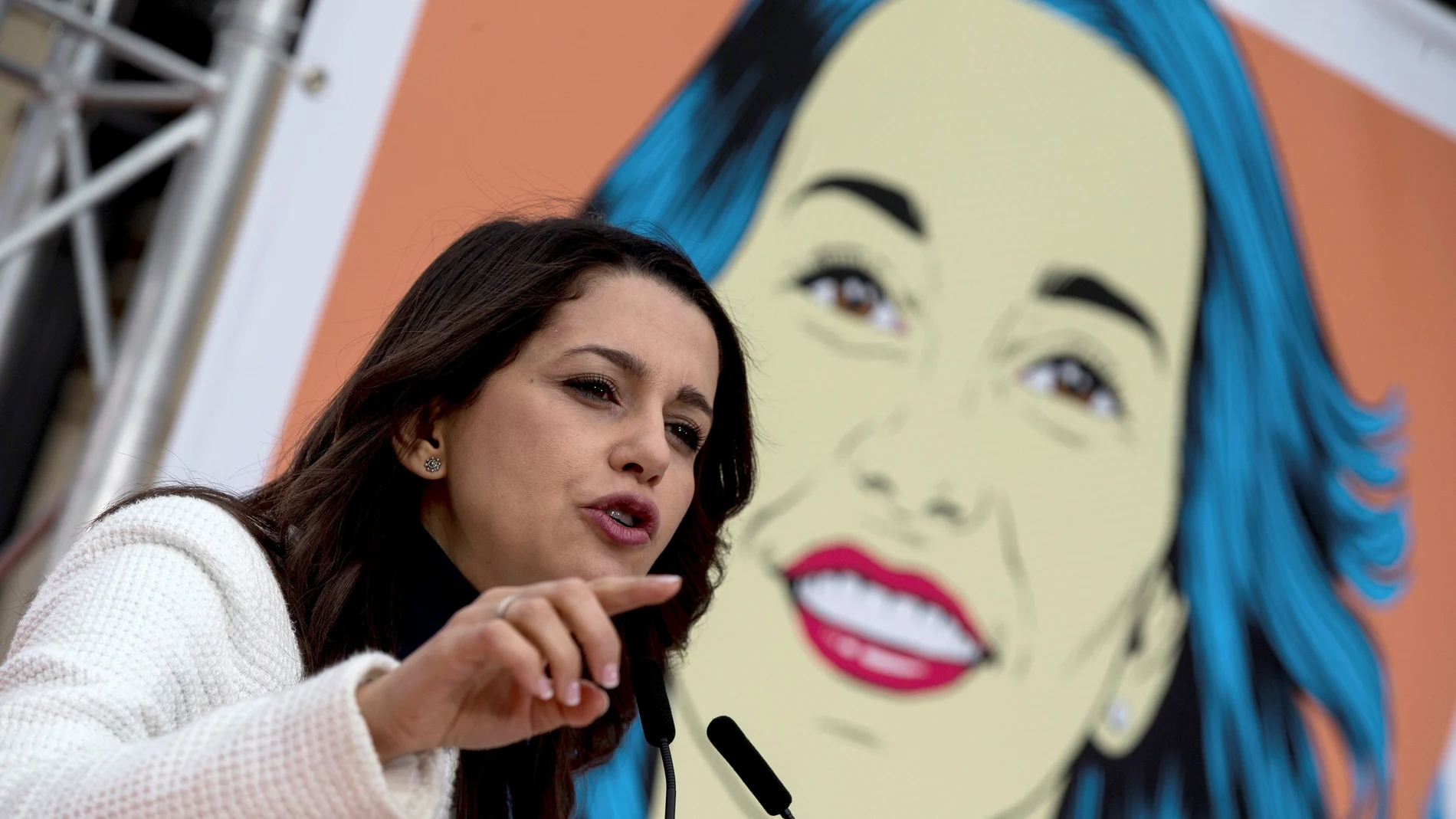 La candidata de Ciudadanos a la presidencia de la Generalitat, Inés Arrimadas