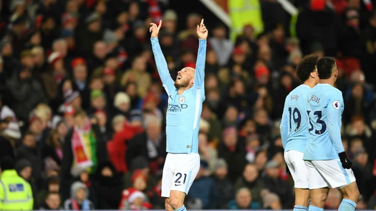 David Silva celebra un gol David Silva celebra un gol