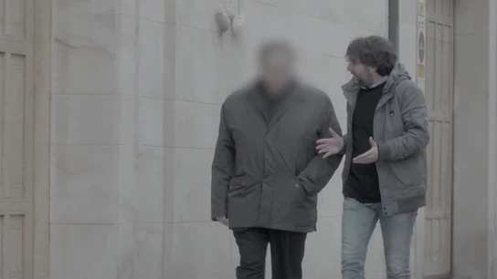 Jordi Évole intenta hablar con el obispo de Astorga Jordi Évole intenta hablar con el obispo de Astorga
