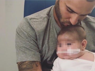 Jesé Rodríguez con su hijo Nyan Jesé Rodríguez con su hijo Nyan