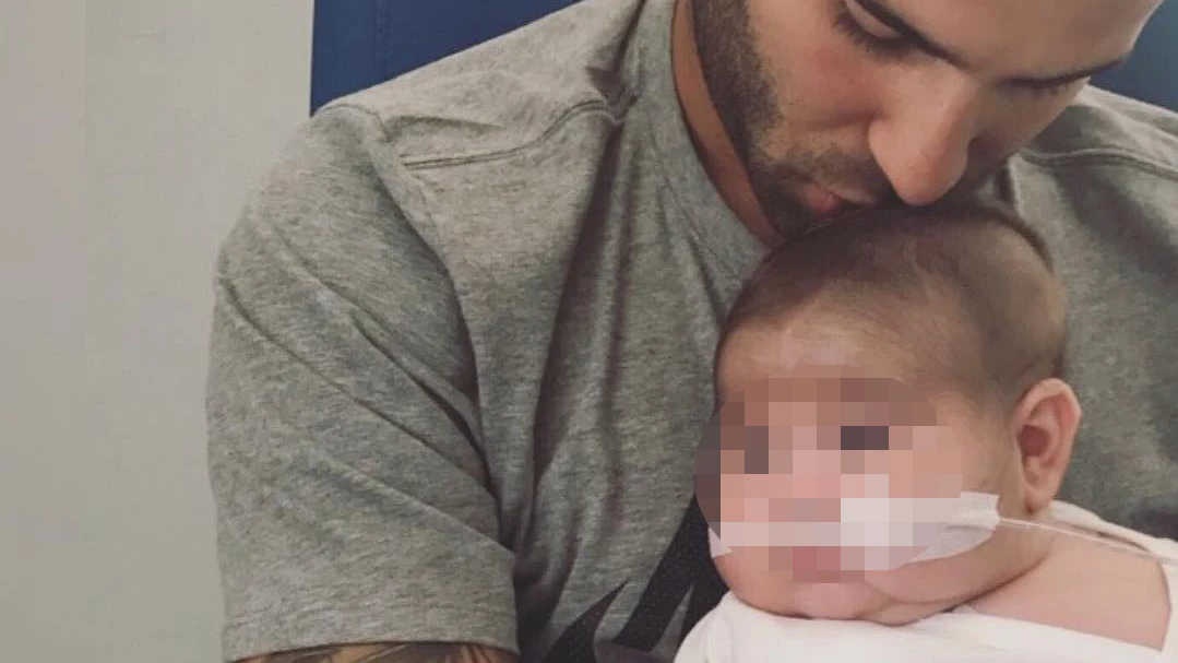 Jesé Rodríguez con su hijo Nyan