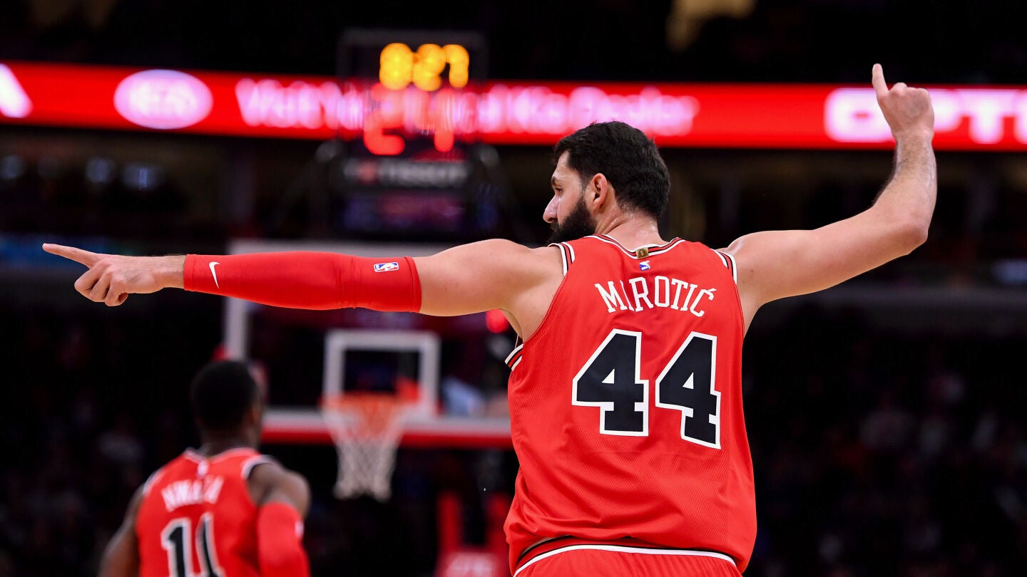Nikola Mirotic, en el paritdo con los Chicago Bulls