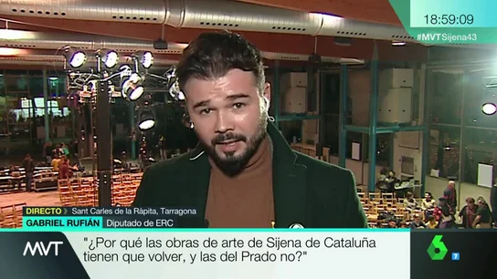 Gabriel Rufián: "¿Por qué las obras de arte de Sijena de Cataluña tienen que volver y las de El Prado no?" Gabriel Rufián: "¿Por qué las obras de arte de Sijena de Cataluña tienen que volver y las de El Prado no?"