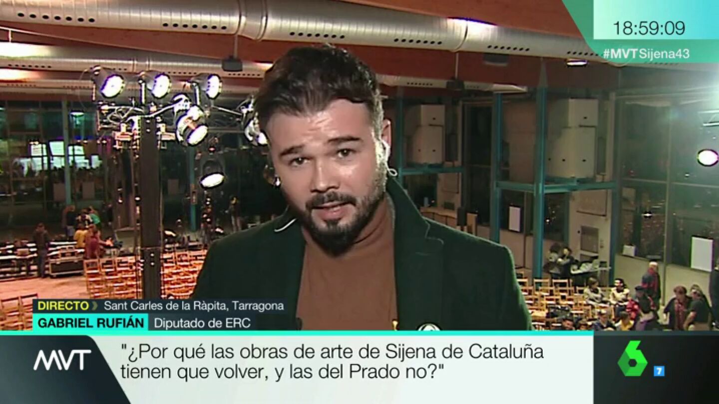 Gabriel Rufi&aacute;n: "&iquest;Por qu&eacute; las obras de arte de Sijena de Catalu&ntilde;a tienen que volver y las de El Prado no?"