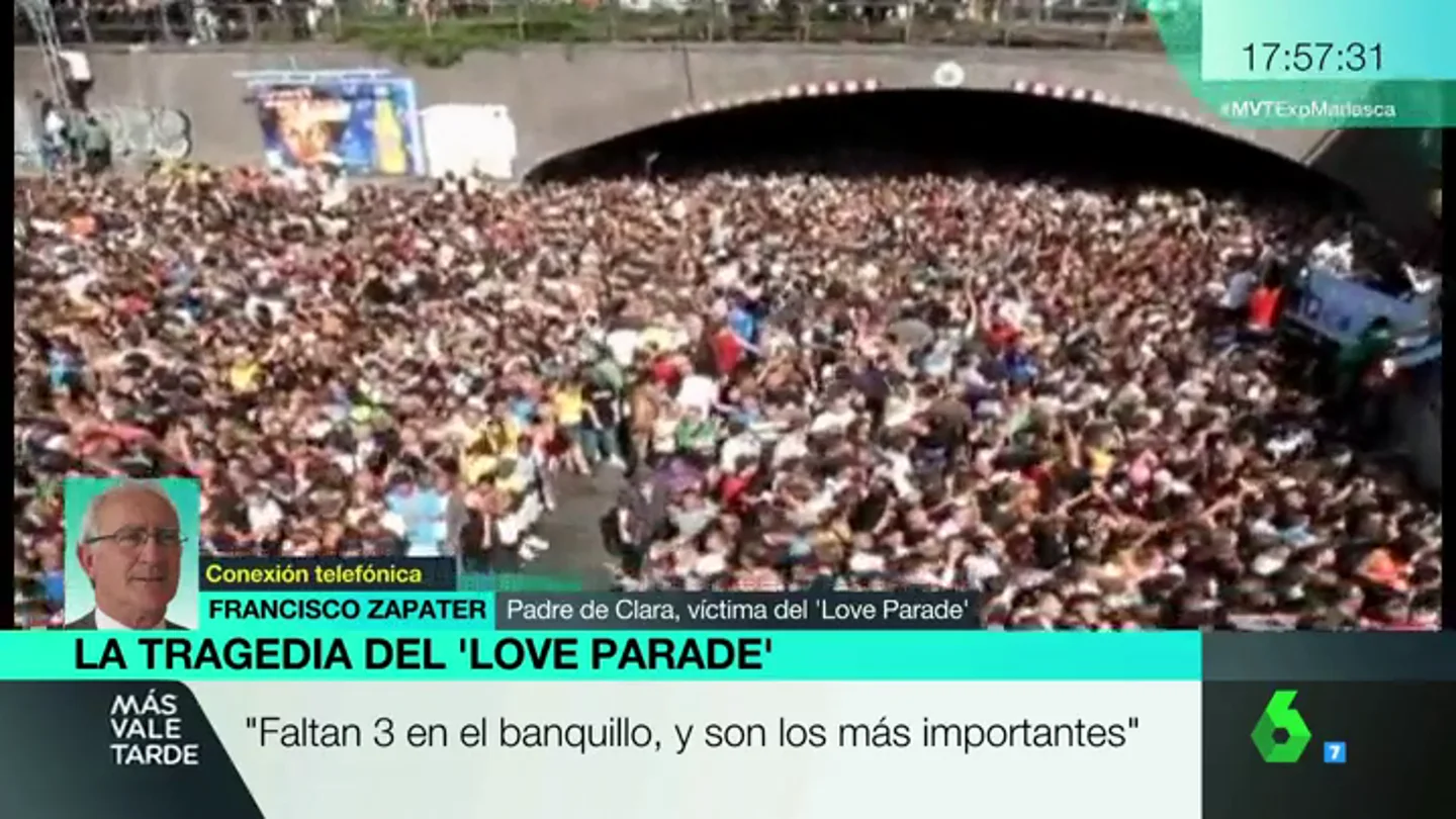 Francisco Zapater, padre de una de las víctimas del Love Parade: "En el banquillo faltan los más importantes" Francisco Zapater, padre de una de las víctimas del Love Parade: "En el banquillo faltan los más importantes"