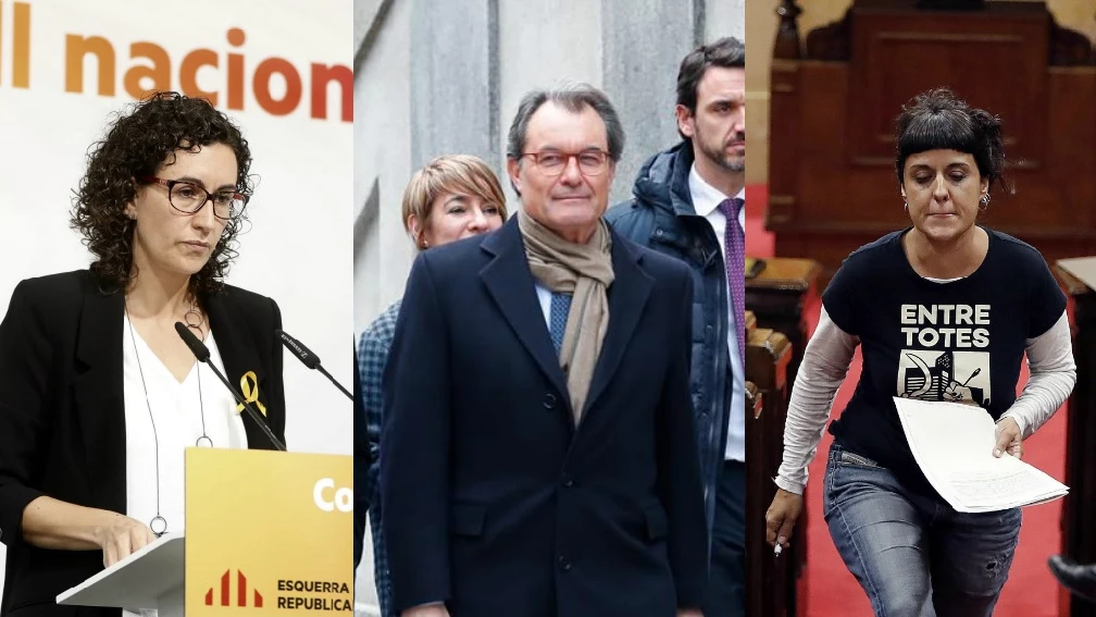 Marta Rovira, Artur Mas y Anna Gabriel