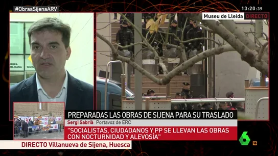 Sergi Sabrià, sobre la operación Sijena: "El 155 lo aplicaron para esto, está hecho para arrasarnos" Sergi Sabrià, sobre la operación Sijena: "El 155 lo aplicaron para esto, está hecho para arrasarnos"