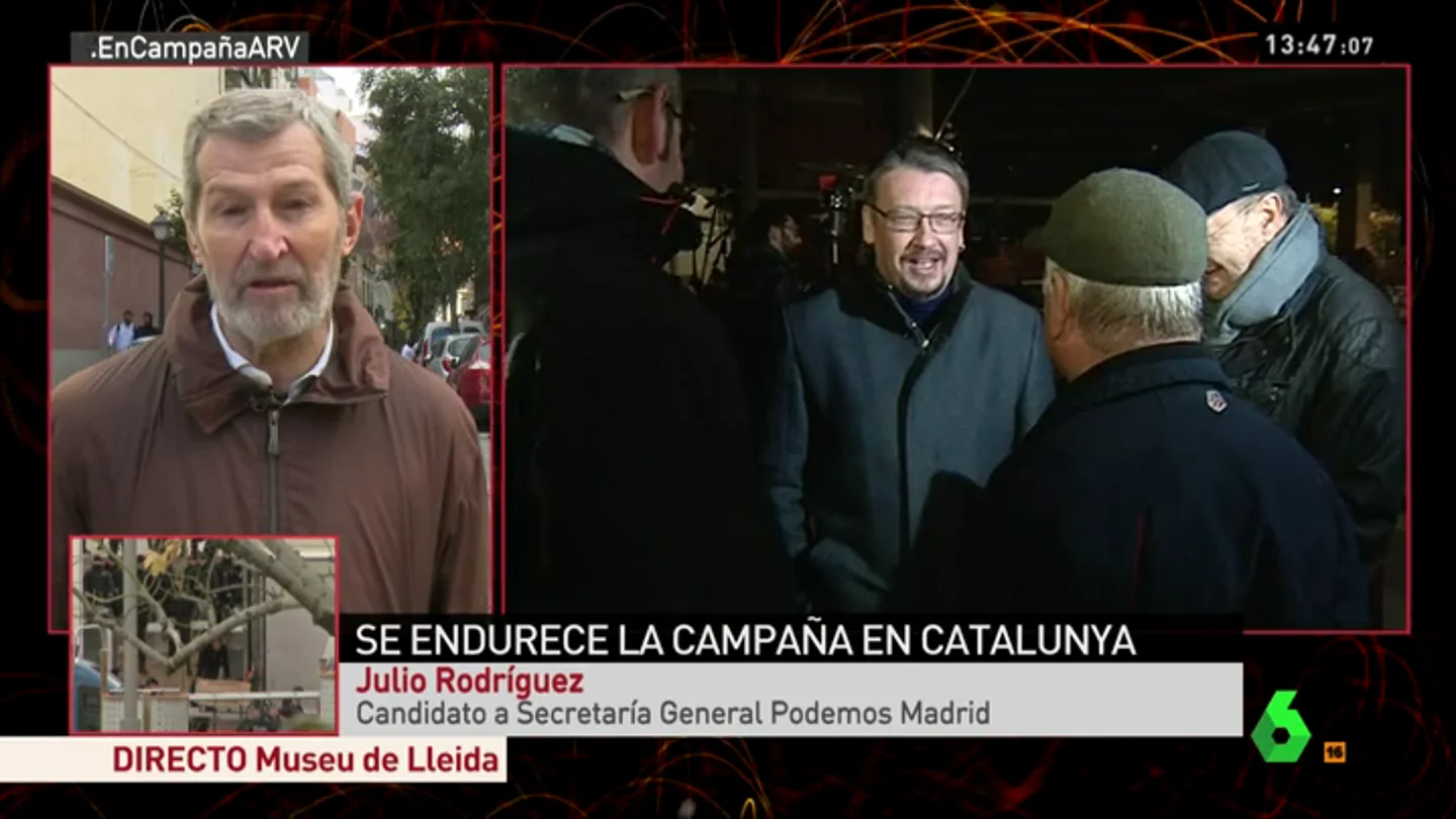 Julio Rodríguez: "Nos caracteriza la coherencia. Decimos no a la DUI, no al 155 y sí a un referéndum" Julio Rodríguez: "Nos caracteriza la coherencia. Decimos no a la DUI, no al 155 y sí a un referéndum"