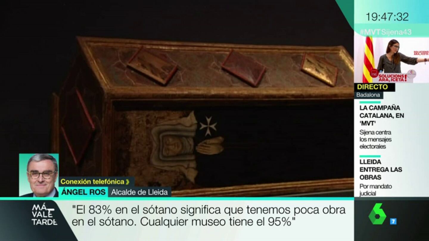 &Aacute;ngel Ros: "Tener el 83% de las obras de Sijena en el s&oacute;tano es poco. Cualquier museo tiene el 95%"