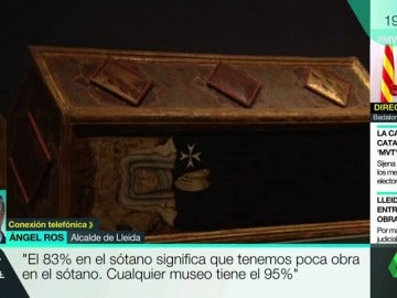 Ángel Ros: "Tener el 83% de las obras de Sijena en el sótano es poco. Cualquier museo tiene el 95%" Ángel Ros: "Tener el 83% de las obras de Sijena en el sótano es poco. Cualquier museo tiene el 95%"
