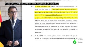 Artur Mas con anotaciones de la agenda de Jové