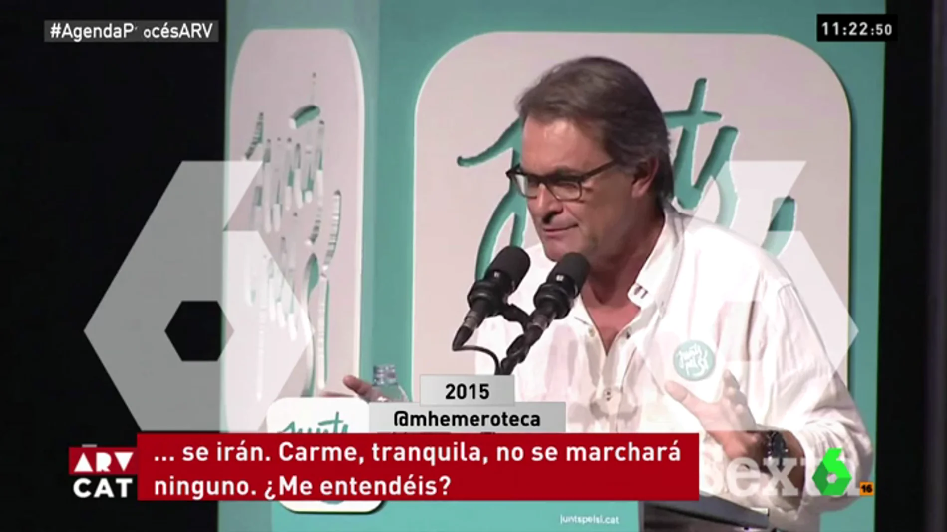Artur Mas en un acto de campaña en 2015