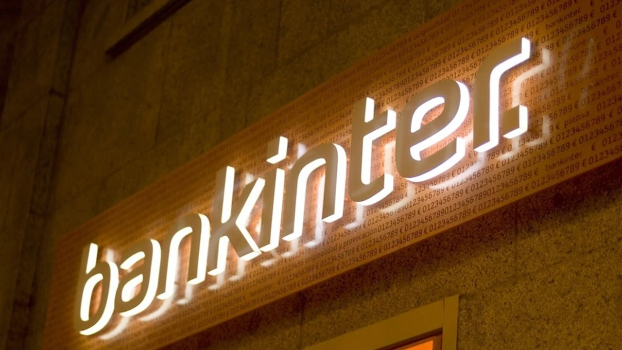 Imagen de un cartel de la entidad Bankinter