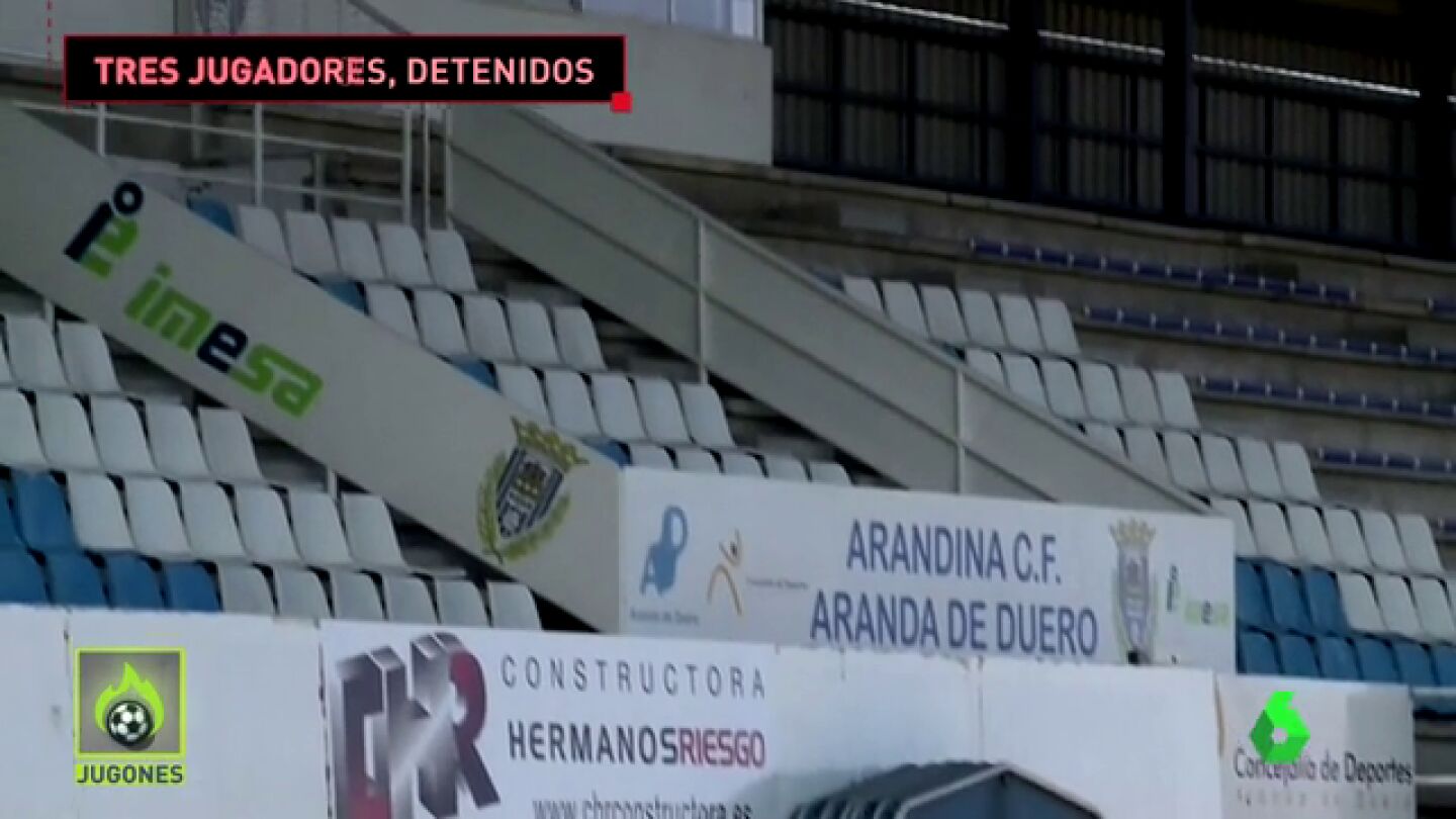 Tres jugadores de la Arandina detenidos