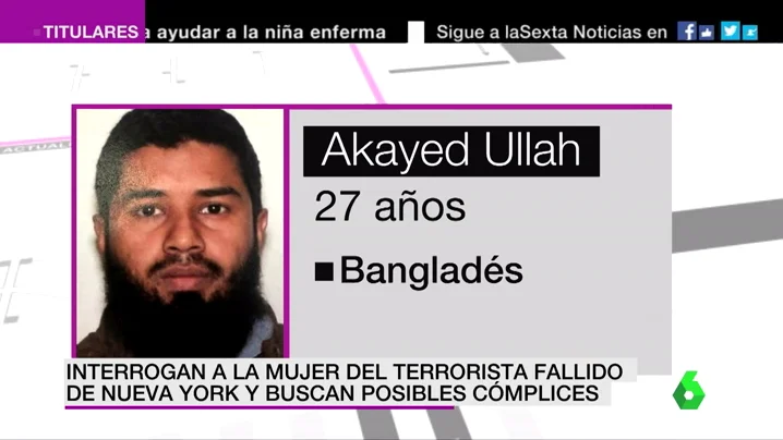 Akayed Ullah, autor del atentado fallido