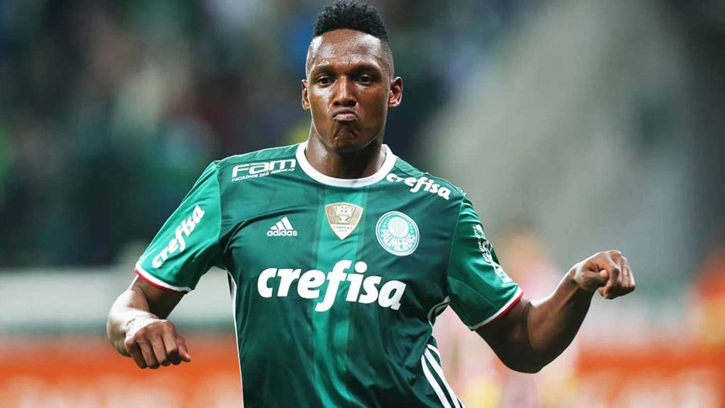 El defensa Yerry Mina. El defensa Yerry Mina.