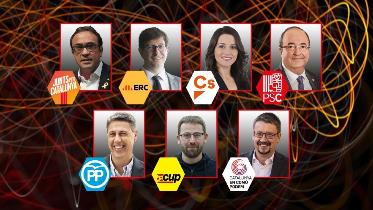Candidatos de '17D. El Debat'