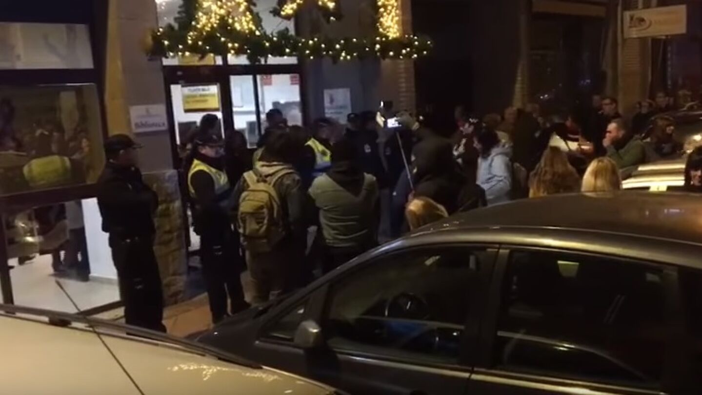 Protesta contra el alcalde de Murcia