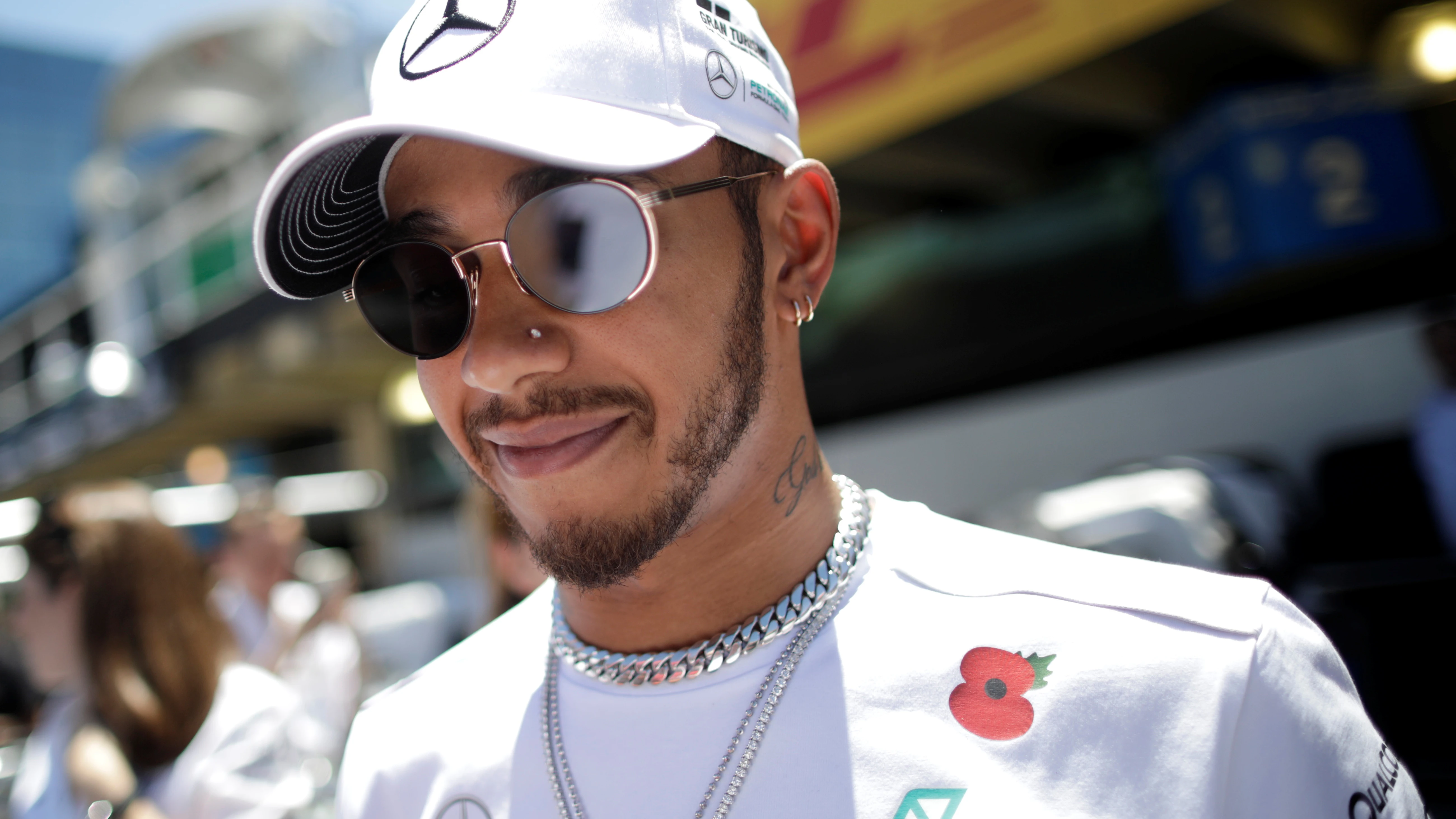 Hamilton, durante un Gran Premio