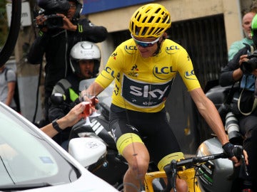 Chris Froome, en la última etapa del Tour 2017 Chris Froome, en la última etapa del Tour 2017