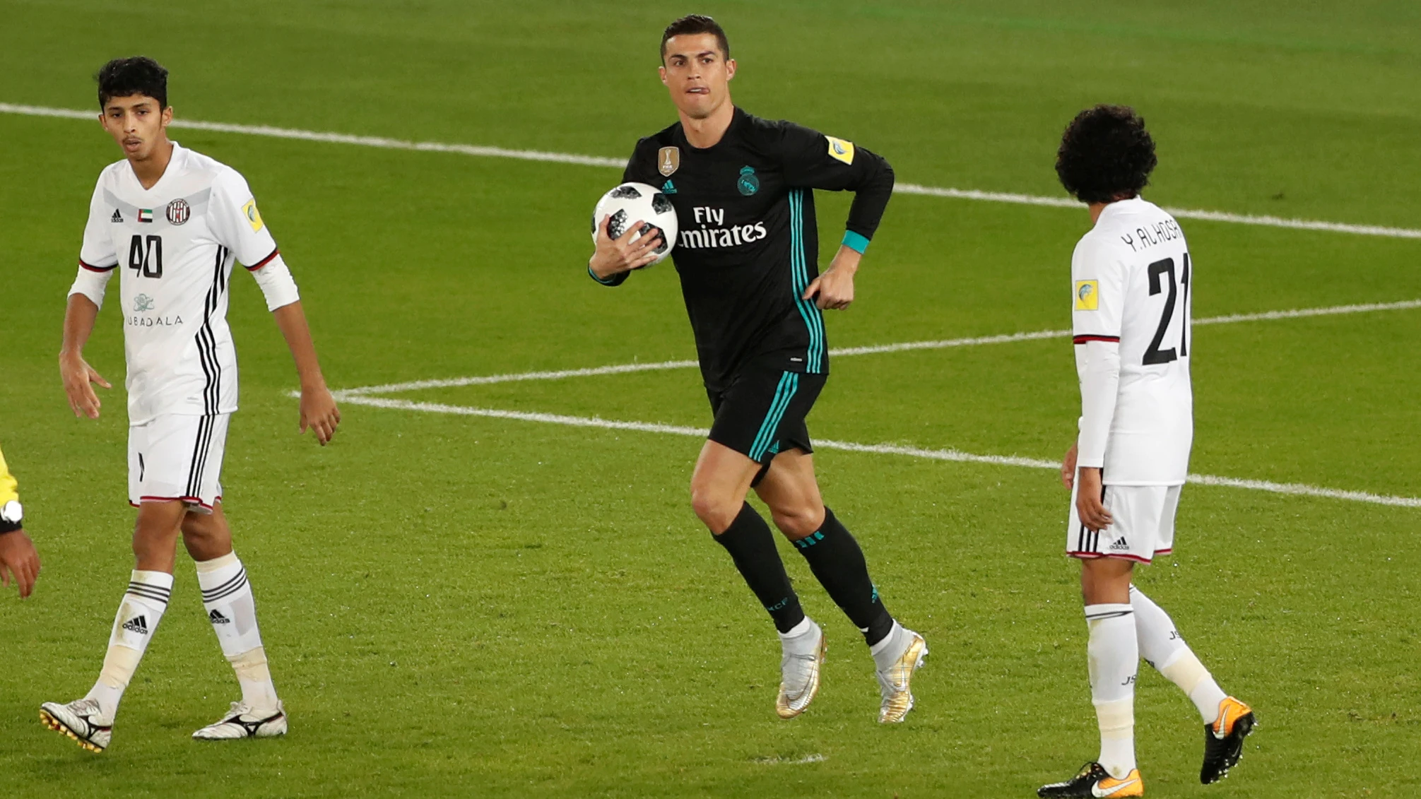 Cristiano Ronaldo tras anotar el 1-1 ante Al Jazira