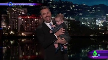 Jimmy Kimmel con su hijo