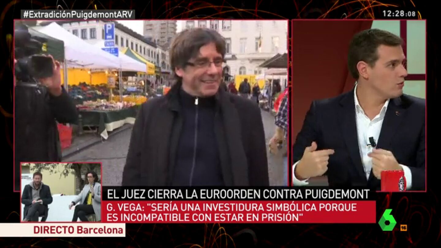 Albert Rivera, en el plat&oacute; de Al Rojo Vivo