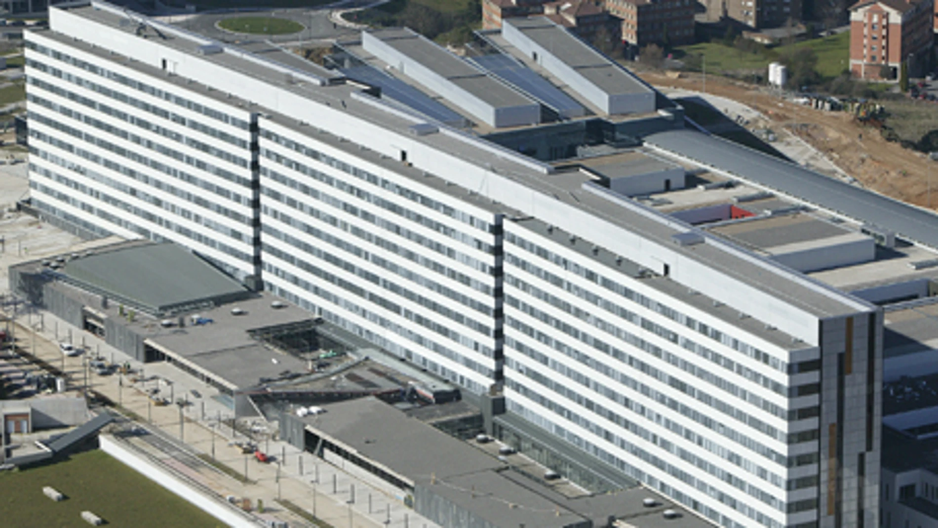 Vista aérea del Hospital Universitario de Oviedo