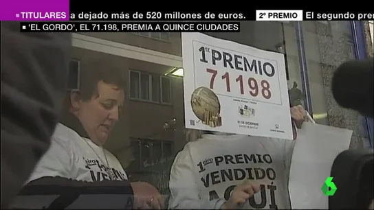 El primer premio ha sido el 71.198 El primer premio ha sido el 71.198