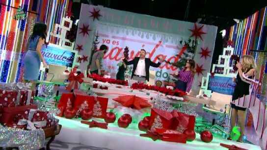 Frank Blanco junto a los zapeadores en plat&oacute;