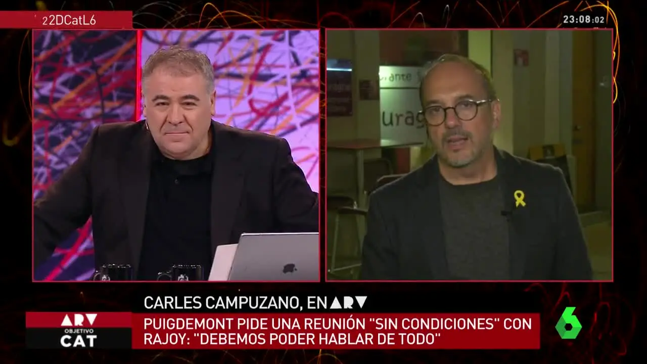 El portavoz del PDeCAT en el Congreso, Carles Campuzano, en ARV