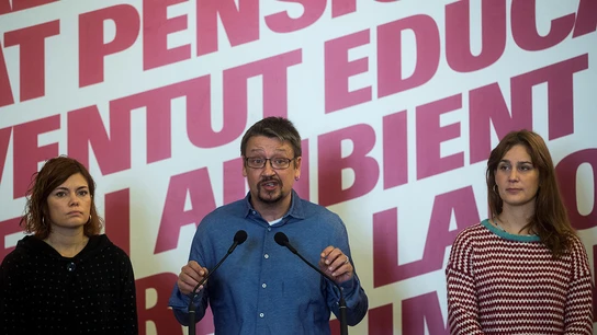 Domènech, en rueda de prensa Domènech, en rueda de prensa