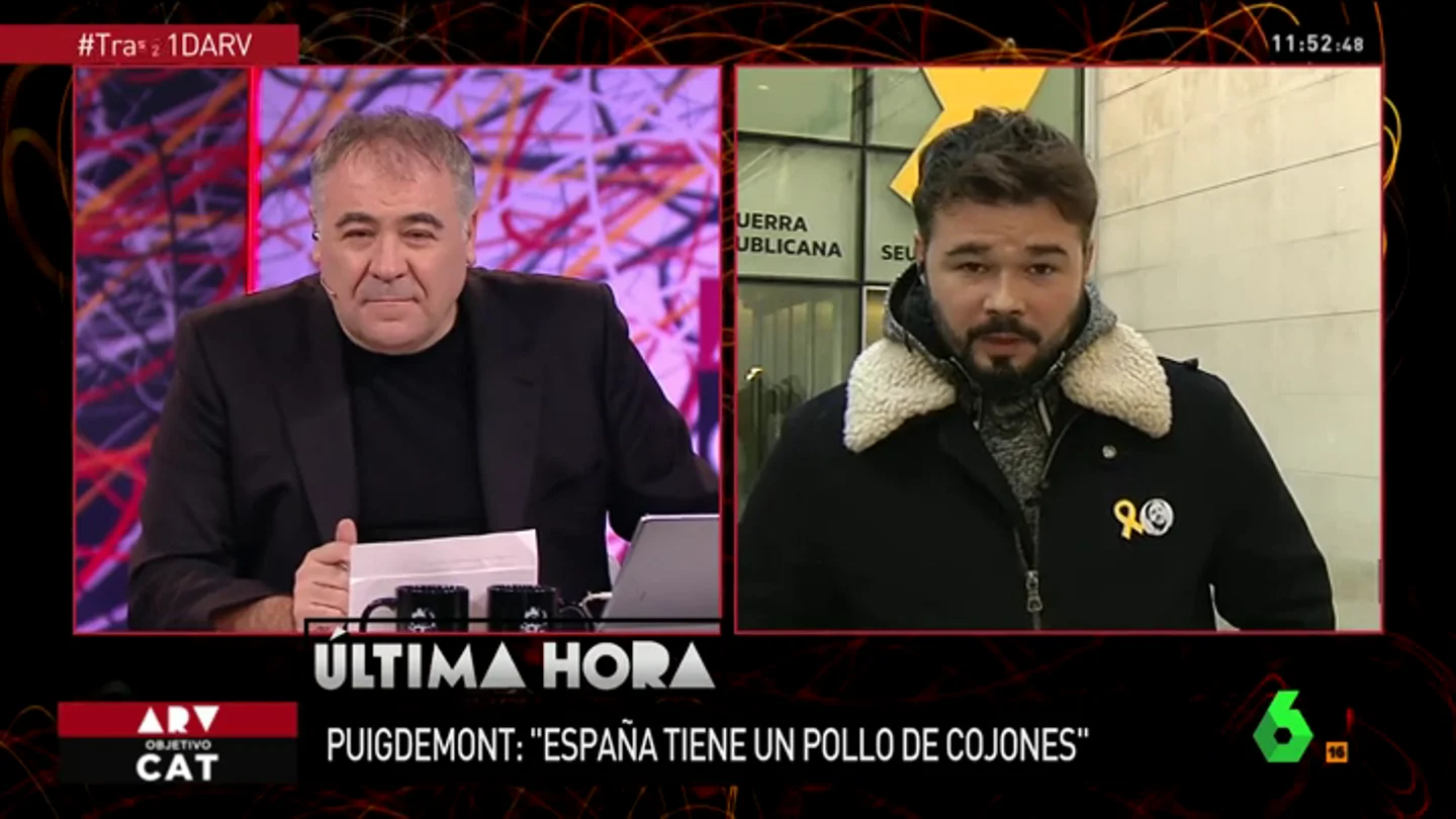 Gabriel Rufián en ARV Gabriel Rufián en ARV