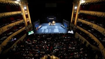 Vista general del Sorteo Extraordinario de la Lotería de Navidad, en el Teatro Real de Madrid