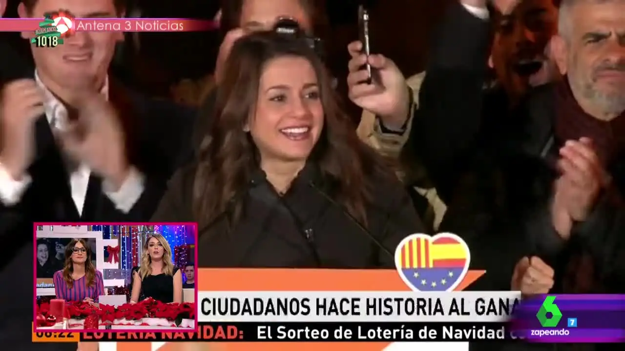 Ana Morgade y Anna Simon 'cantan' los resultados del 21D