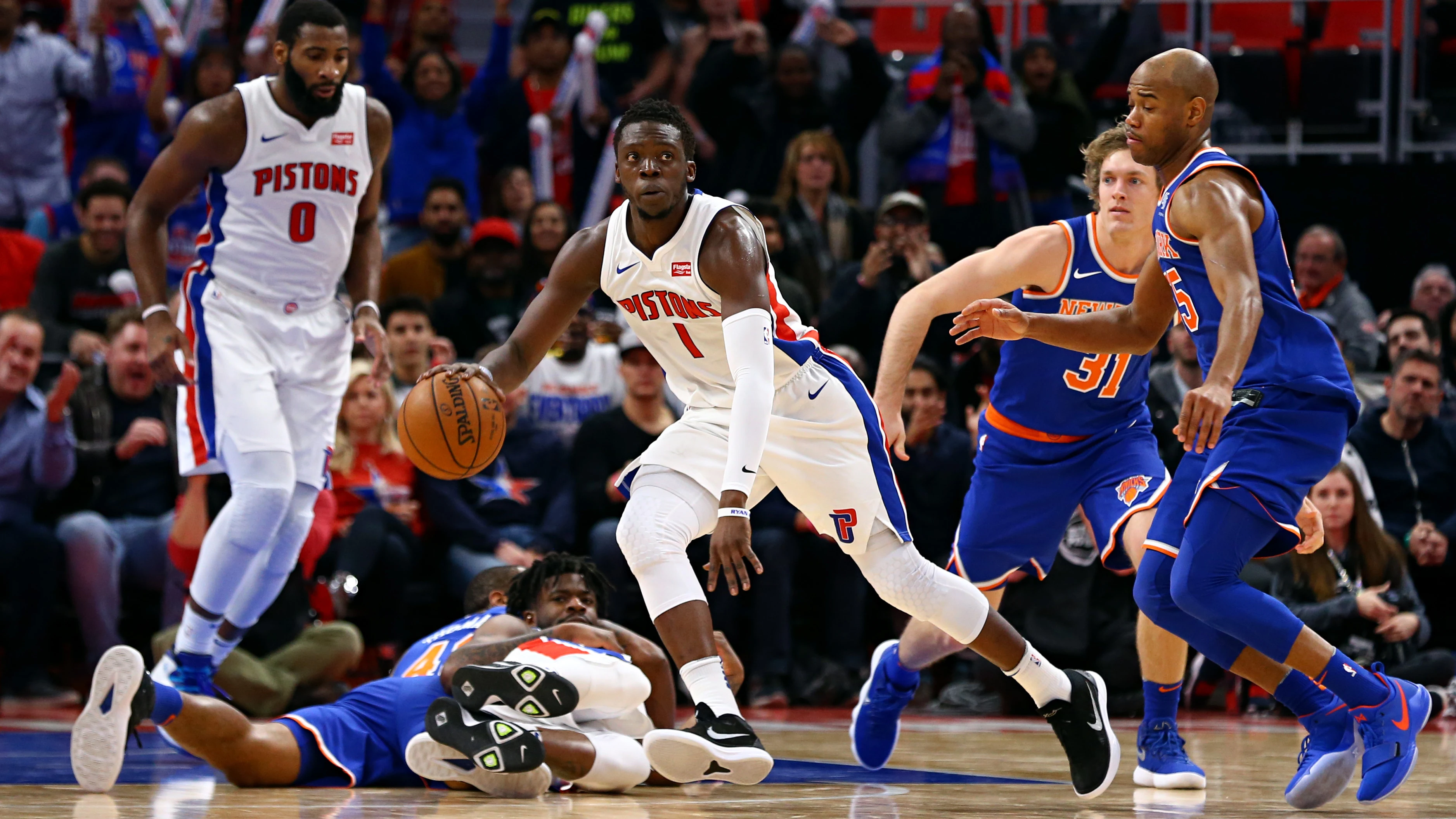 Reggie Jackson, en acción ante los Knicks Reggie Jackson, en acción ante los Knicks