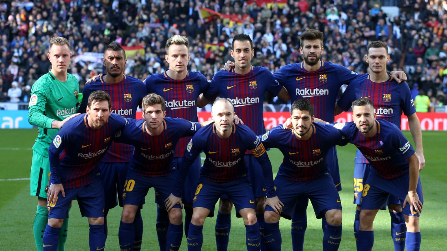 Alineaci&oacute;n del Barcelona en el Cl&aacute;sico