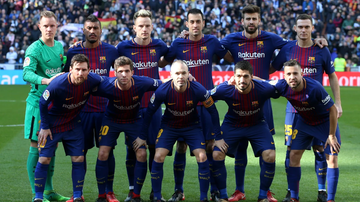 Alineación del Barcelona en el Clásico Alineación del Barcelona en el Clásico