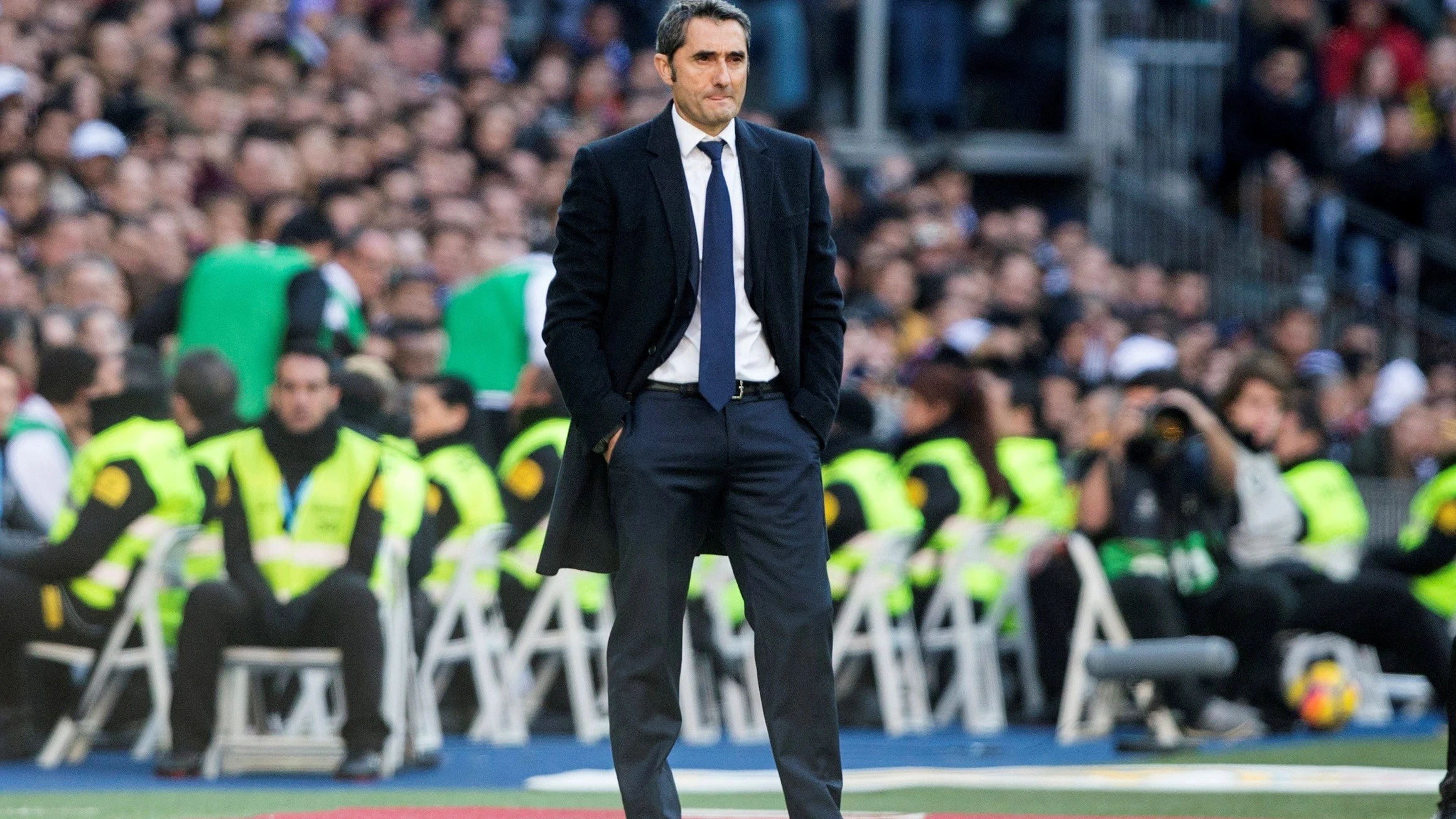 Valverde, en la banda del Santiago Bernabéu