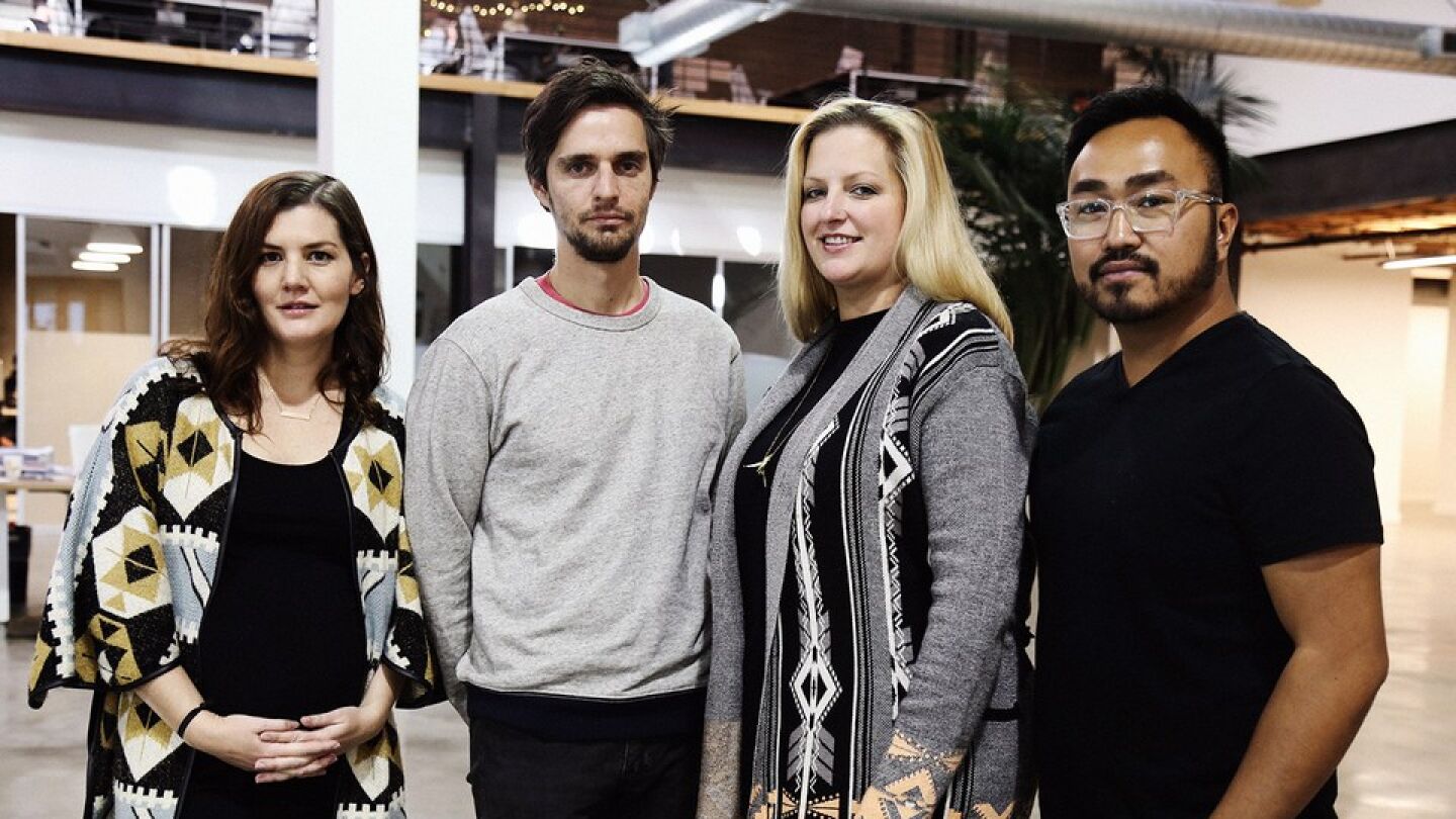 Tal Wagman, Annie Johnston, Justice Erolin y Bekah Nutt, creadores de la p&aacute;gina web