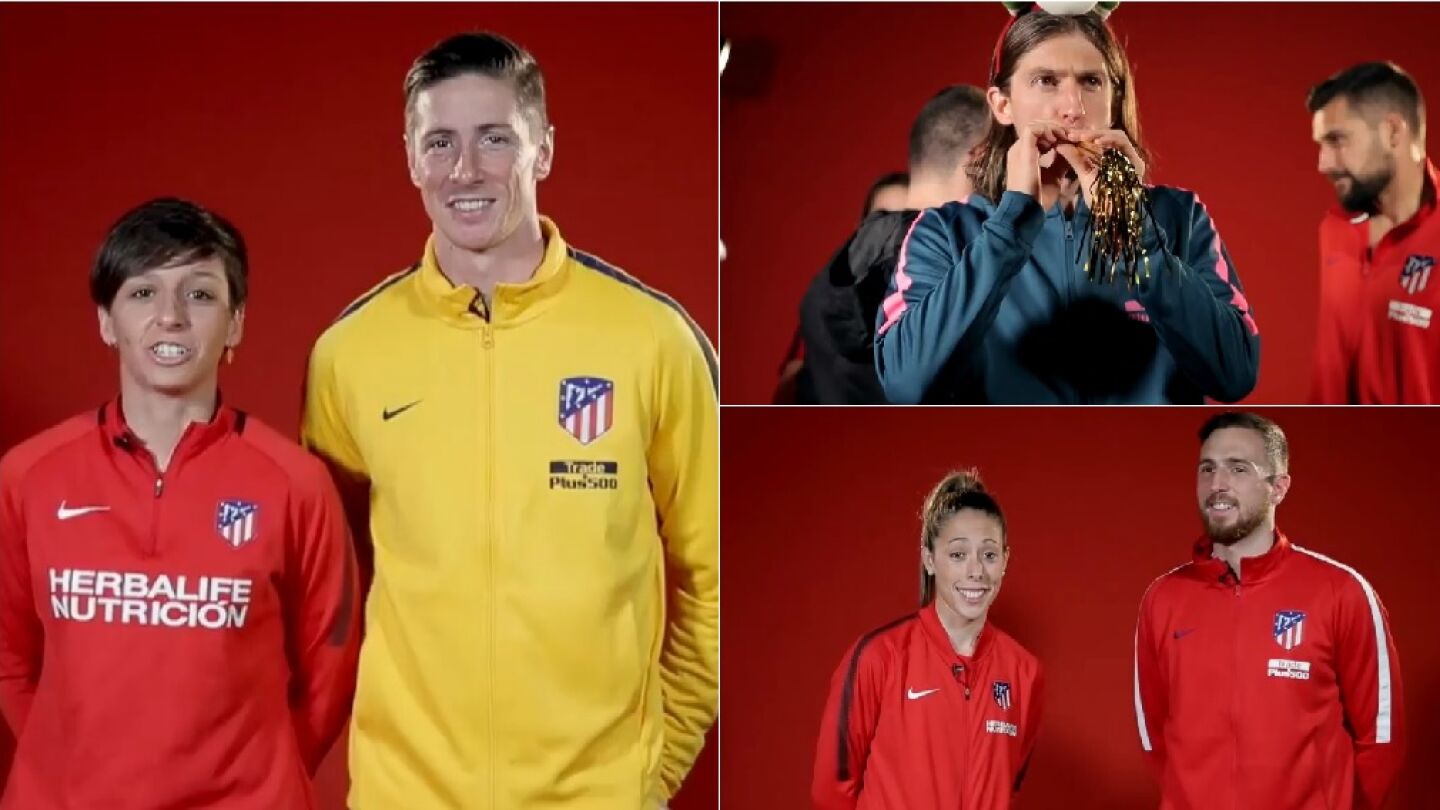 El Atl&eacute;tico de Madrid felicita la Navidad