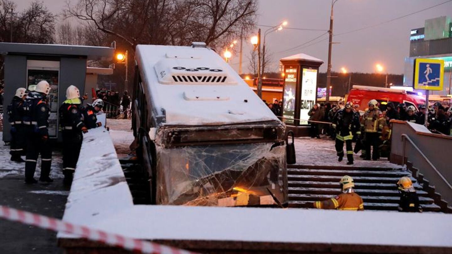 El estado del autob&uacute;s que arroll&oacute; a varias personas en Mosc&uacute;