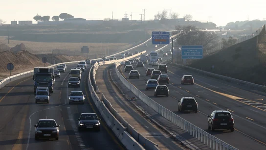 Estado de la circulación en la A-5, carretera de Extremadura, en una imagen de archivo Estado de la circulación en la A-5, carretera de Extremadura